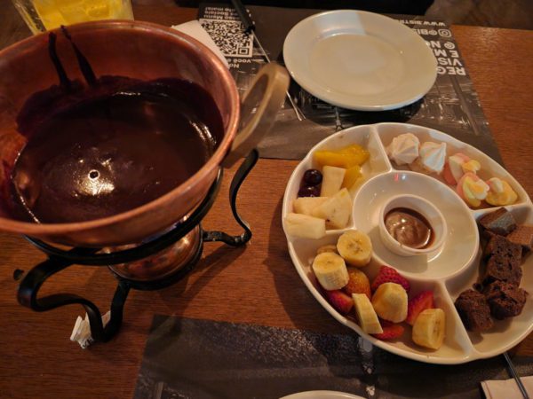 Fondue de chocolate